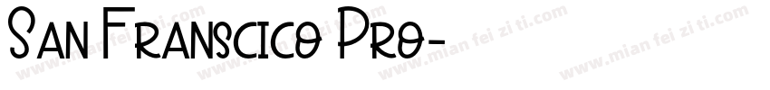 San Franscico Pro字体转换